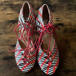 Rue Snob Naviglio  Handmade in Italy Tango Heels Size 7 NWOB